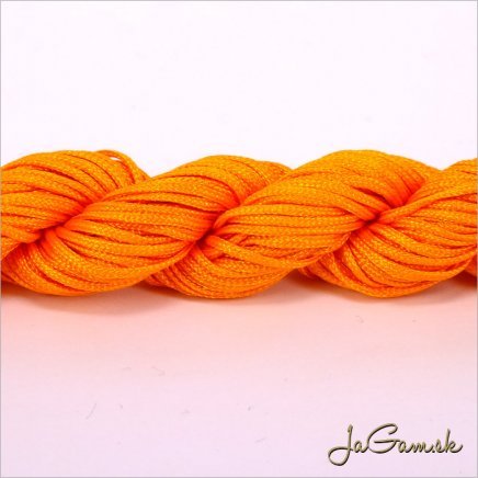Nylonová šnúrka 2mm oranžová - 12m (1033_04)